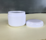 Tarro plástico 100g del cosmético de la crema del cuidado de piel con el tapón de tuerca